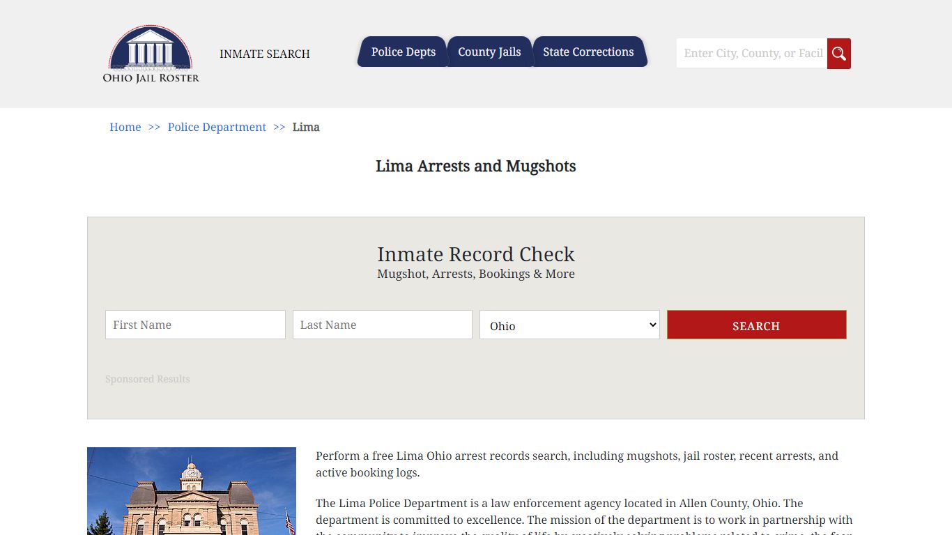 Lima Arrests and Mugshots | Jail Roster Search